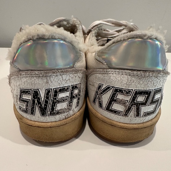 Golden Goose Ballstar sneakers - size 10 brown and white - Picture 4 of 4